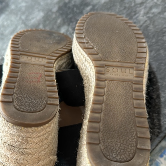 Soul Naturalizer, black, suede, wedge, sandals, size 9 - Picture 6 of 6